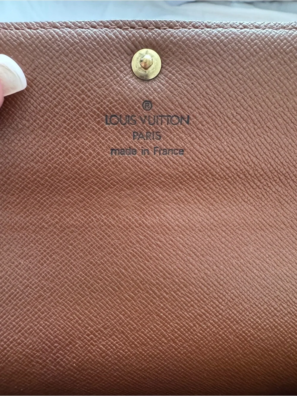Louis Vuitton Monogram Canvas Sarah Wallet in Brown
